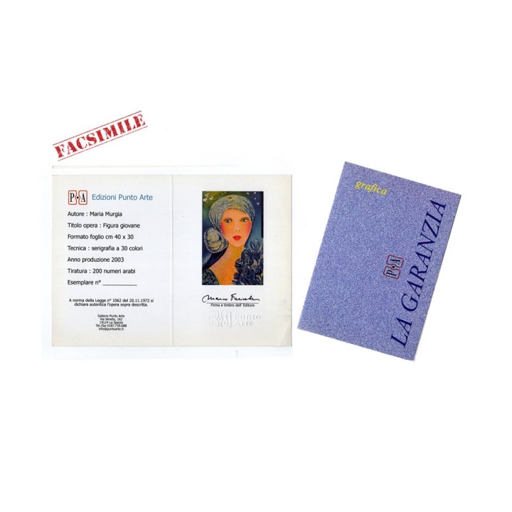 Figura Giovane - Serigrafia Limitata Firmata Maria Murgia