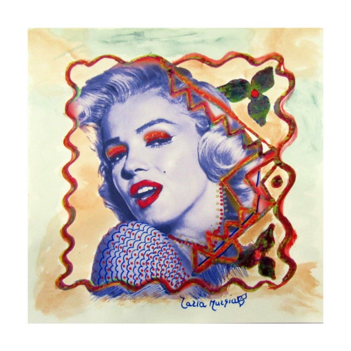 Marilyn Monroe - Opera Originale Ritoccata a Mano Firmata Maria Murgia