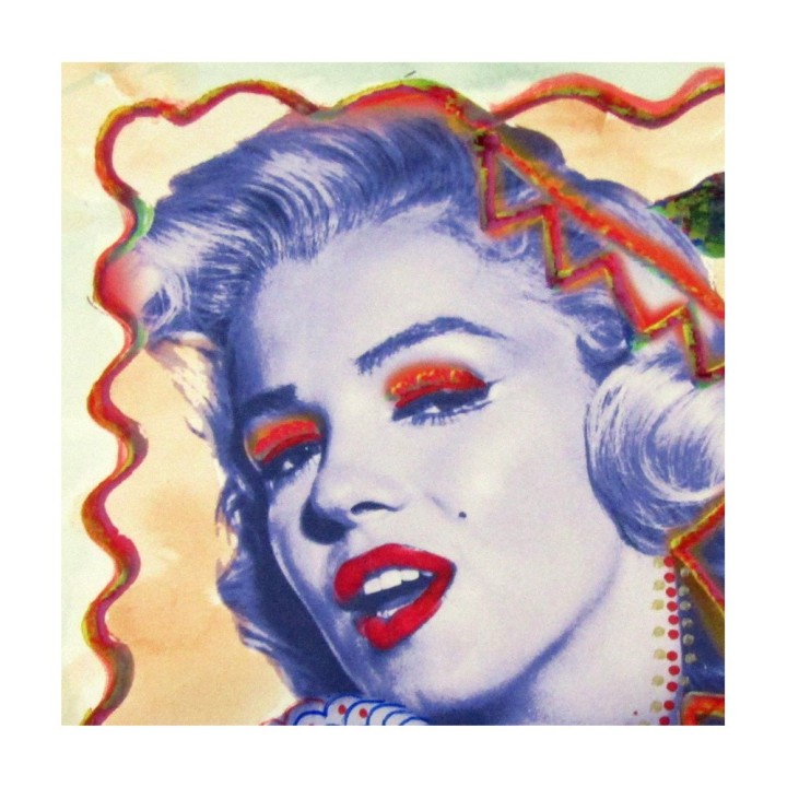 Marilyn Monroe - Opera Originale Ritoccata a Mano Firmata Maria Murgia