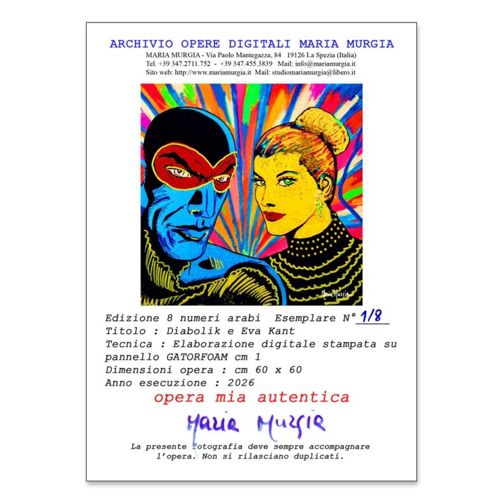 Opera Digitale Maria Murgia - Edizione Limitata 8 Esemplari