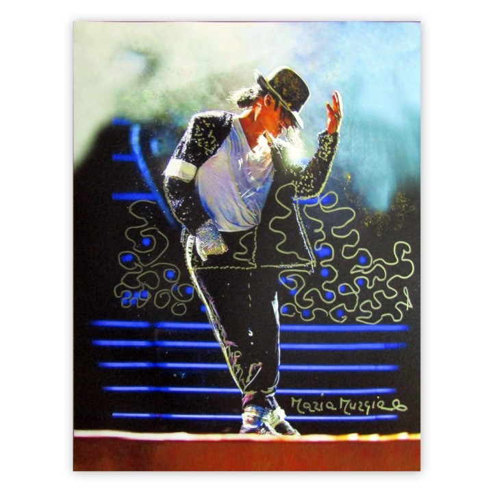 "Michael Jackson" - Fotografia dipinta cm 40x30