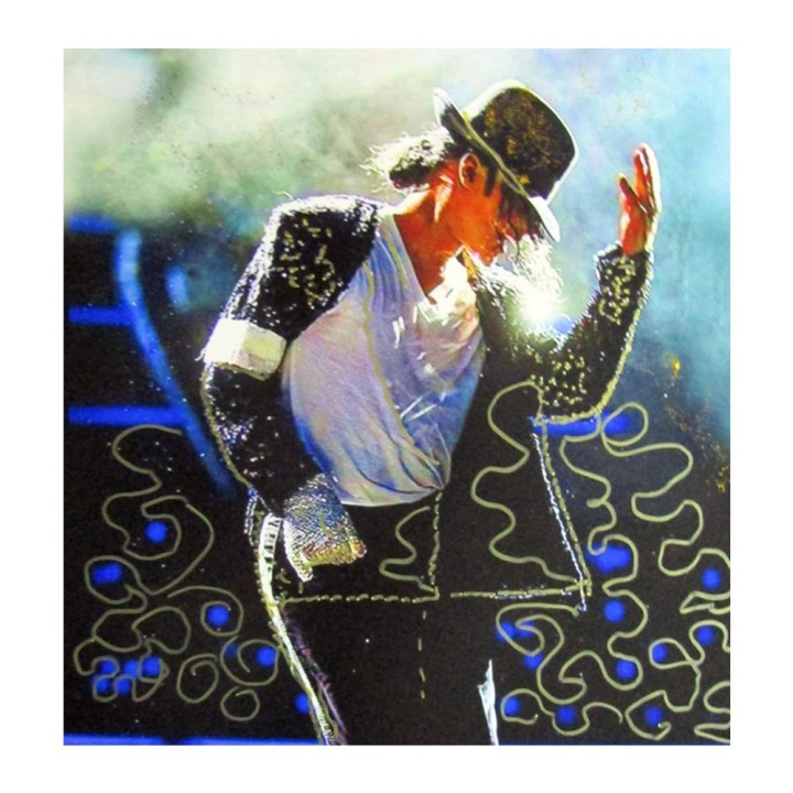 "Michael Jackson" - Fotografia dipinta cm 40x30