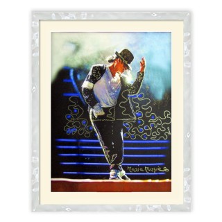 "Michael Jackson" - Fotografia dipinta cm 40x30
