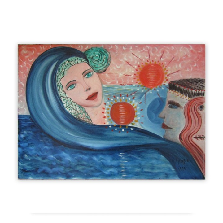 Maria Murgia 'Confusione solare' - Olio su Tela 50x70 Anno 2005