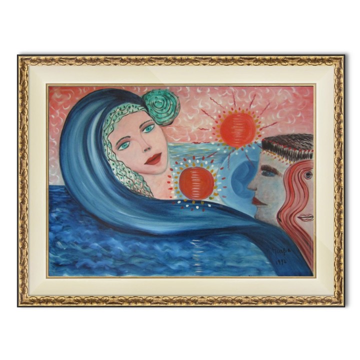 Maria Murgia 'Confusione solare' - Olio su Tela 50x70 Anno 2005