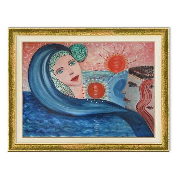 Maria Murgia 'Confusione solare' - Olio su Tela 50x70 Anno 2005