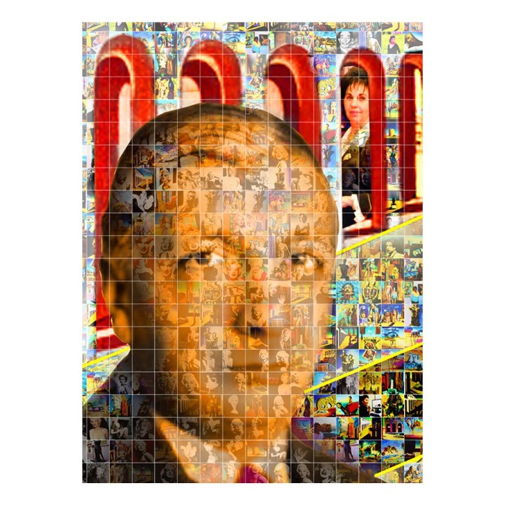 Maria Murgia 'Incontri impossibili: Giorgio de Chirico e Dalì' - Fotomosaico cm 100x100 Arte digitale